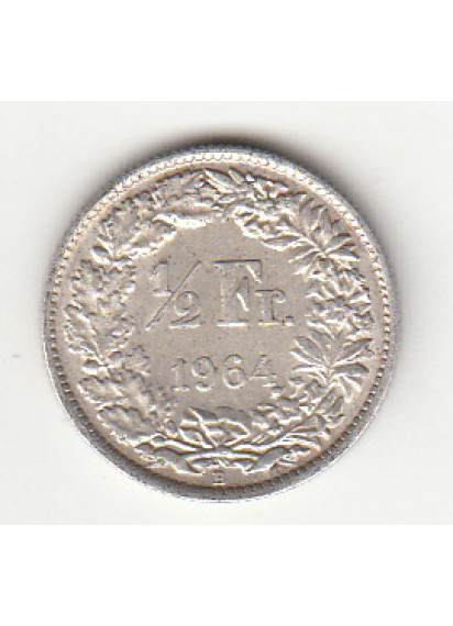 1964 - 1/2 Franc Argento Svizzera Standing Helvetia SPL++